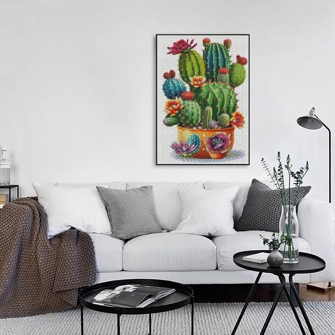 Succulent Stamped Cross Stitch Kits - Image 2