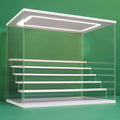 Acrylic Display Case with Light, Upgraded 3 Color Light & Adjustable Brightness by NONEMEY
