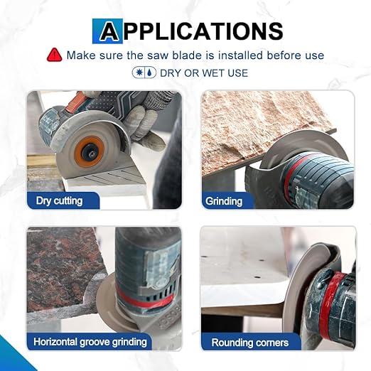 Rock Slab Grinding Disc - 7 inch Glass Cutter Disc (2pcs), Granite Cutting Disc, Diamond Grinder Wheel for Rock Slab, Stone, Tile, Marble, Granite, Glass Diamond Cutting Discs
