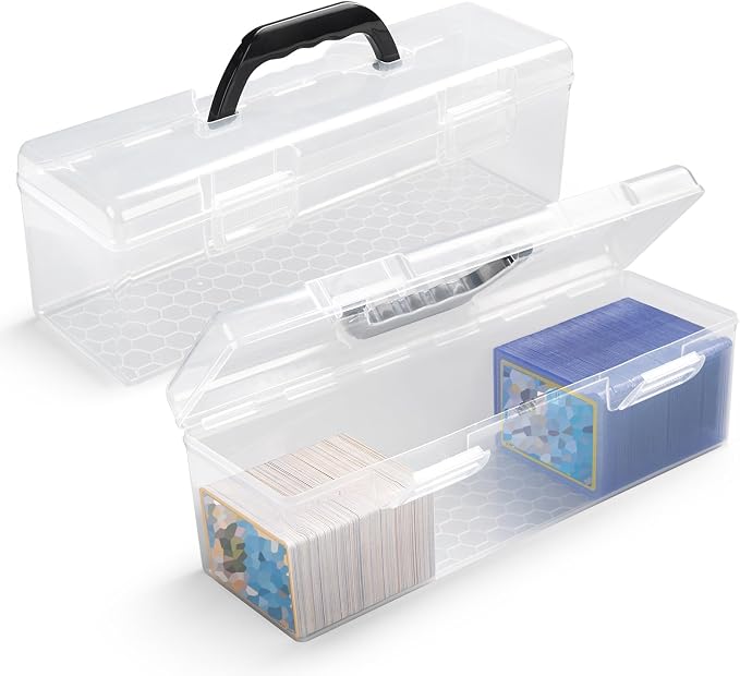 SUNEZLGO Storage Box For Toploader, Trading Card Storage Box, Card Storage Box by SUNEZLGO