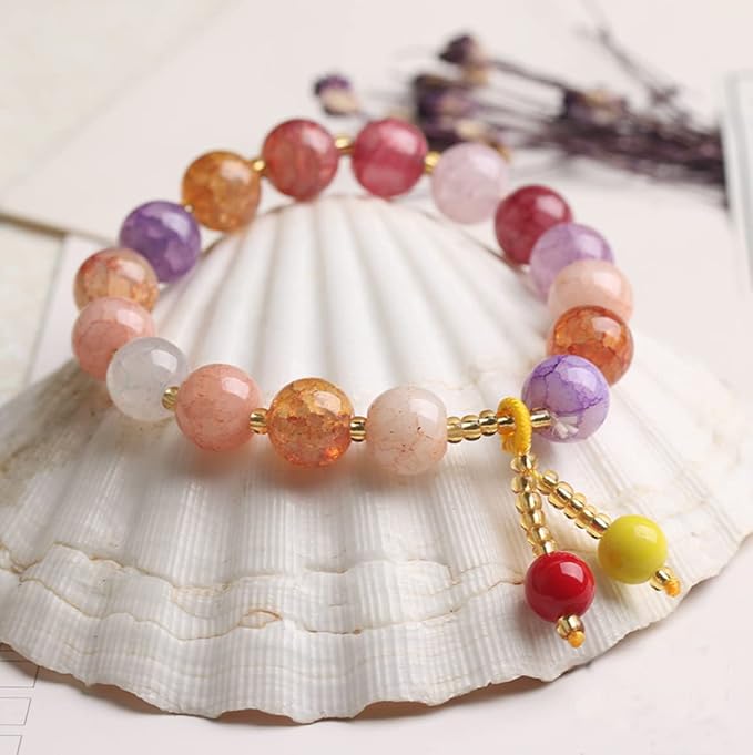 132PCS Natural Stone Beads 12MM Agate Spacer Beads Bulk - Image 6