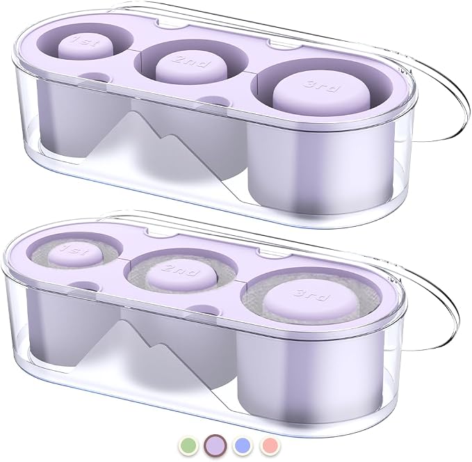 2PC Silicone Ice Mold for Stanley Cup 30 40oz, Tumbler Ice Maker | Easy Fill by NOXETU