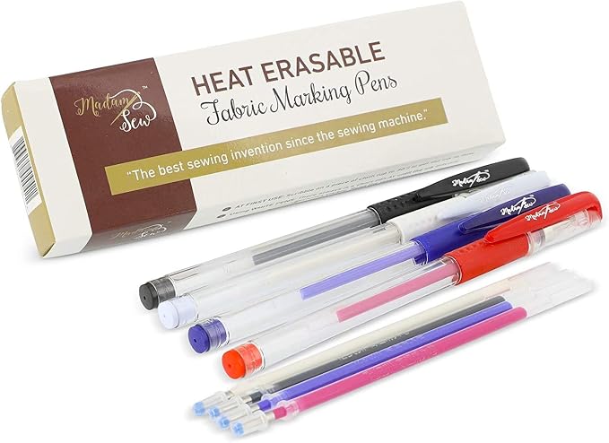 Madam Sew Heat Erasable Fabric Marking Pens by MadamSew