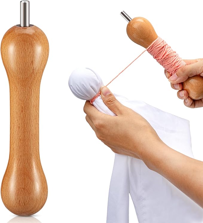 Thyle 1 Pcs Sinew for Tie Dye Wooden Pulling Tool, Handheld Wringer Device DIY by Thyle