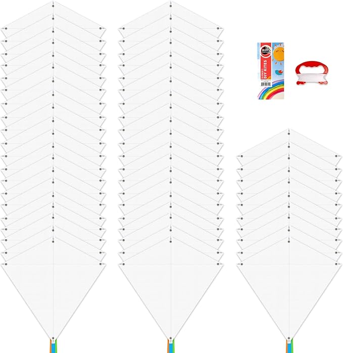 DIY Kites for Kids Kite Making Kit Bulk, Decorating Coloring Kite Party Pack by MintsColorfulLife