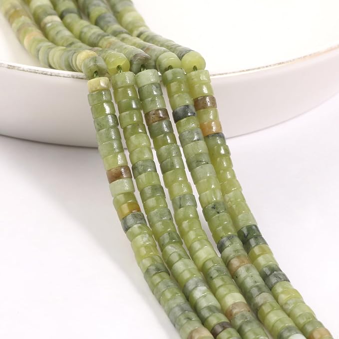 150Pcs 4×2mm Natural Taiwan Jade Spacer Stone Beads - Image 6