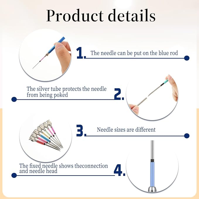 13 PCS Punch Needle Kit Embroidery Punch Needle Tool Punch Needles - Image 3