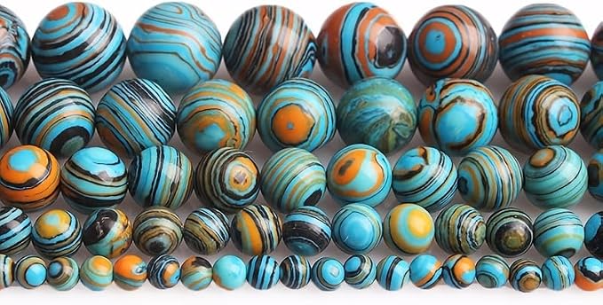 Zenkeeper 108 Pcs Blue Malachite Beads - Image 4