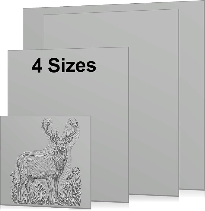 Yeaqee 8 Pcs Mixed Sizes Linoleum Blocks by Yeaqee