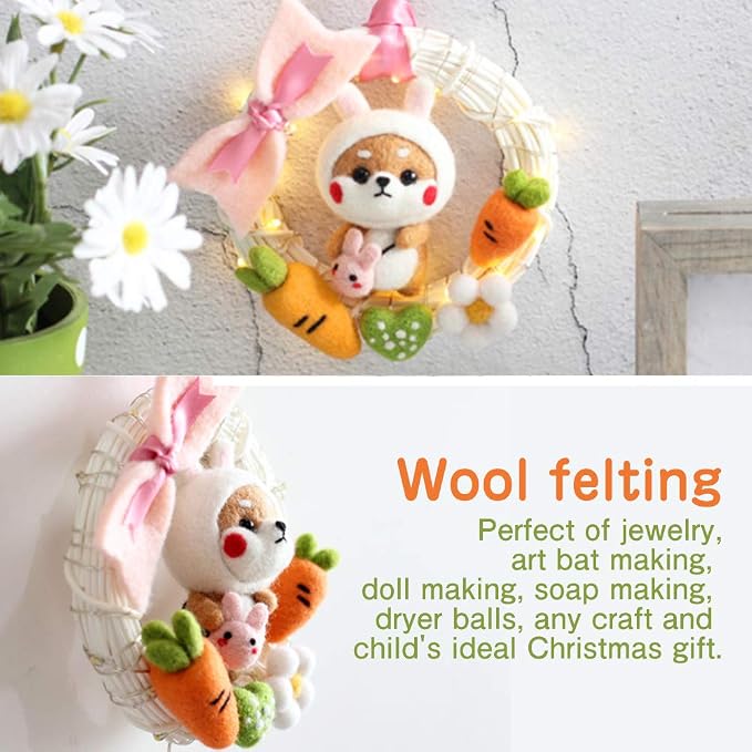 3.53oz Wool Roving, Needle Felting Wool Pure Wool, Chunky Yarn, Spinning Wool - Image 8