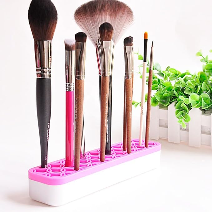 Desktop Organizers, Cosmetic Storage Box& Desktop Storage Box Pink - Image 3