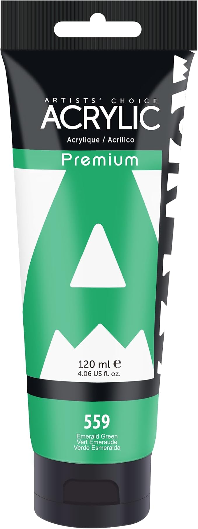 AUREUO Emerald Green Acrylic Paint, 4 Fl Oz / 120ml Single Tube, Rich Pigment by AUREUO