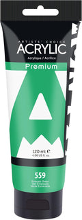 AUREUO Emerald Green Acrylic Paint, 4 Fl Oz / 120ml Single Tube, Rich Pigment by AUREUO