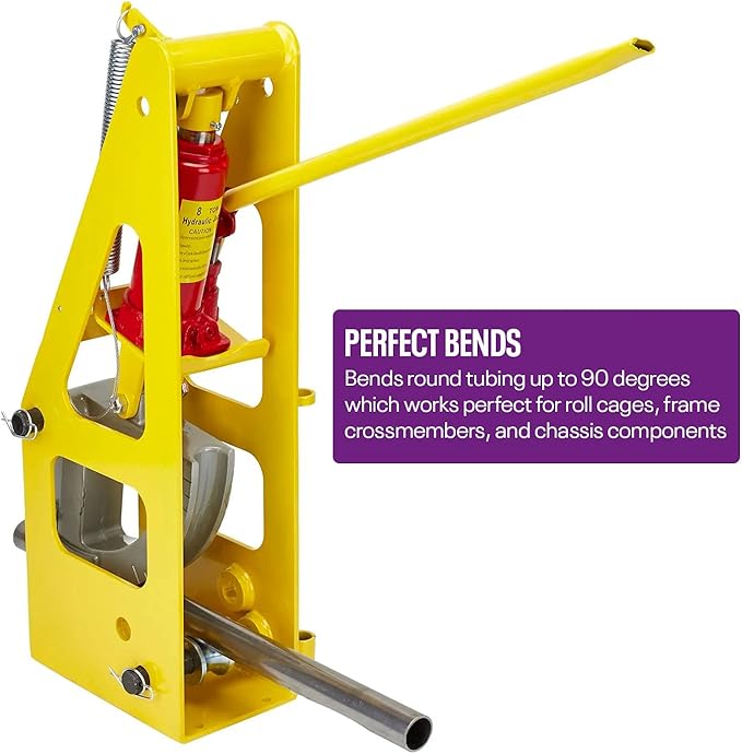 3rd Generation Hydraulic Tubing Bender for Round Tubing, Hydraulic Pipe Bender for Roll Cage Tubing, 1.00 Inch Round Dimple Die