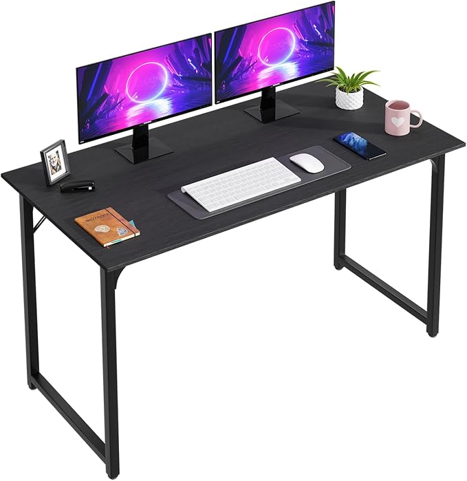 PayLessHere | 47 Inch Computer Desk | Black | Office Desk by PayLessHere