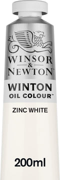Winsor & Newton Winton Oil Color, 200ml Tube, Zinc White by WinsorNewton