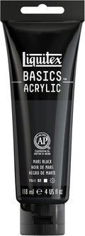 Liquitex BASICS Acrylic Paint, 118ml Tube, Mars Black by Liquitex