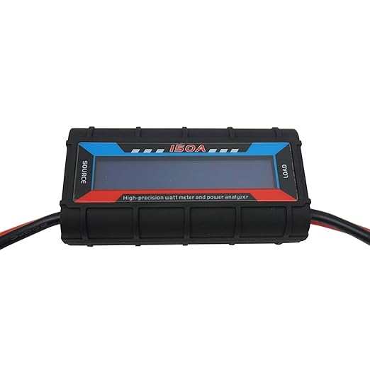150A RC Watt Meter, High Precision Power Analyzer, DC 0-60V Volt Amp Watt Checker Tester, with Digital LCD Screen- for Voltage(V) Current(A) Power(W) Charge(Ah) and Energy(Wh) Measurement