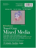 Strathmore Toned Mixed Media Paper Toned Grey 6"X8"-15 Sheets -62462306 by StrathmorePaper