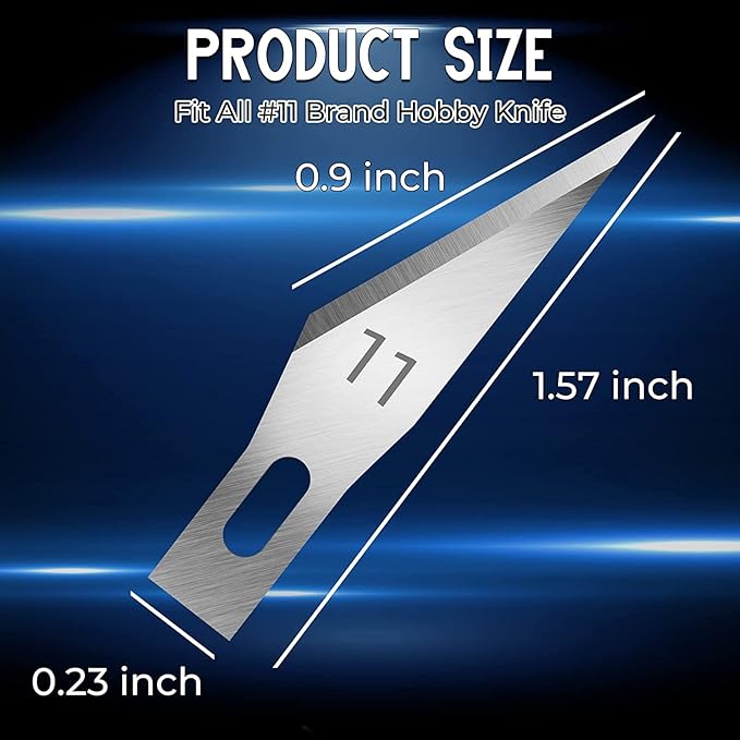 Jetmore 60 Pack Exacto Knife Blades 11, Craft Knife Blades Replacement - Image 2