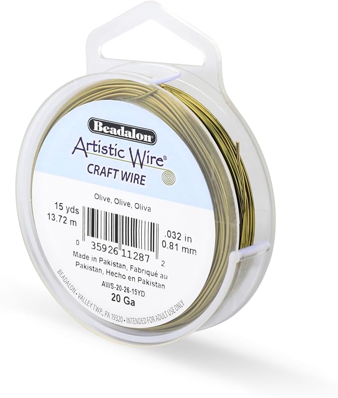 Artistic Wire, 20 Gauge Tarnish Resistant Colored Copper Craft Wire, 15 yd by Unknown
