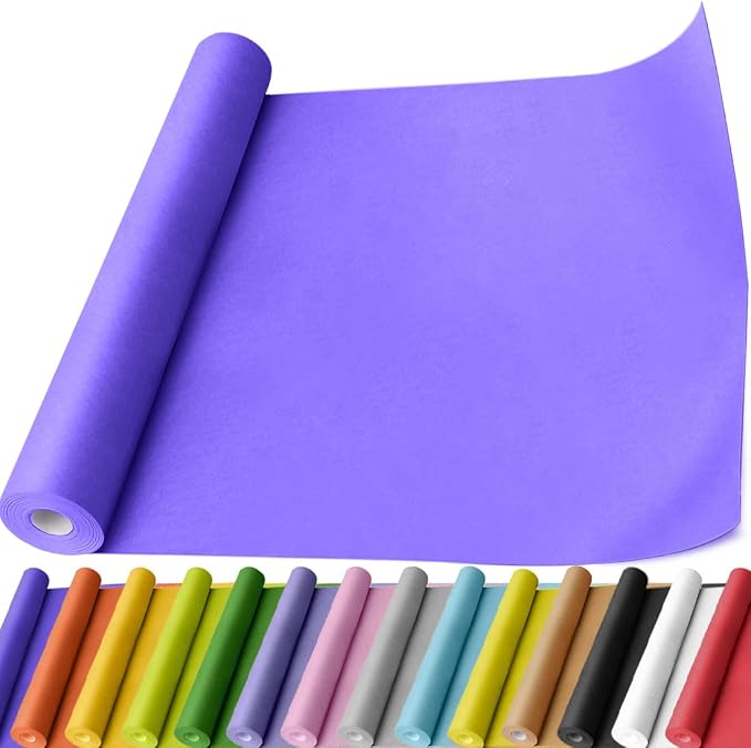 PerkHomy Purple Kraft Paper Roll 17.5" x 760" by PerkHomy