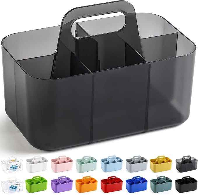 Multiuse Caddy Organizer with Handle, Portable Plastic Tote Bin - Image 8