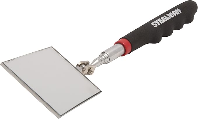 STEELMAN 41817 30-Inch Telescoping 2-Inch x 3.5-Inch Inspection Mirror
