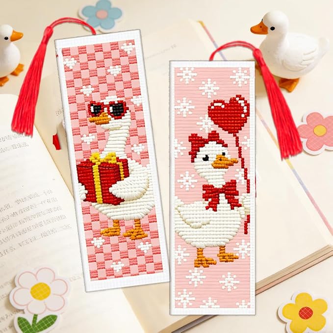 ACRNIGHEET 6PCS Cross Stitch Bookmark Kit - Image 5