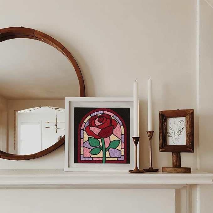 DOODLREAM Rose Window DIY Punch Needle Embroidery Kit - Image 6