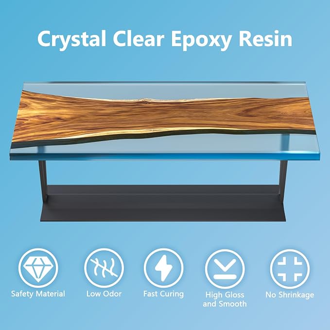 OcePor Epoxy Resin-4 Gallon, Crystal Clear Epoxy Resin Kit, No Yellowing No - Image 3