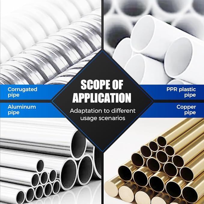Ratcheting Tubing Cutter, Adjustable Ratchet Type Pipe Cutter 1/4" To 7/8", Ratcheting Pipe Cutter for Copper Aluminum Iron Stainless Steel Conduit Plumbing, PVC, Soft Metals
