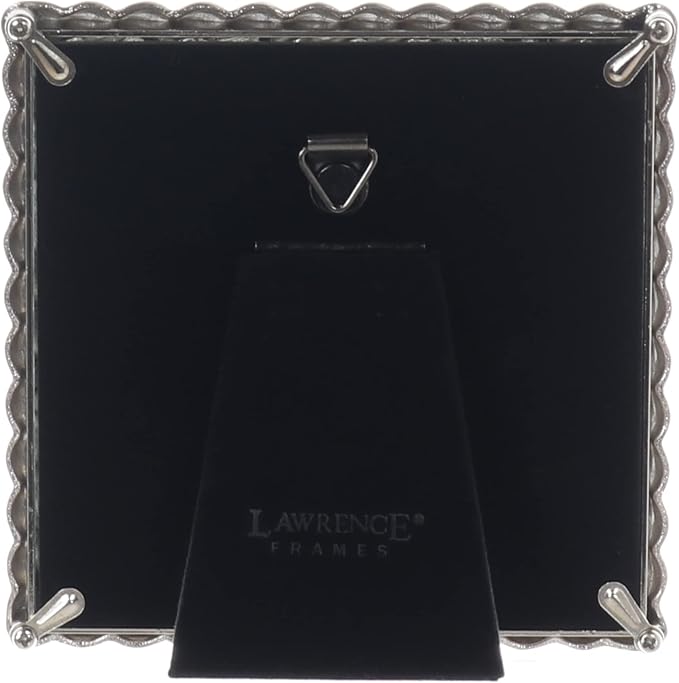Lawrence Frames Metal Frame, Rope Design, Brushed Nickel, 4x4 Square - Image 4