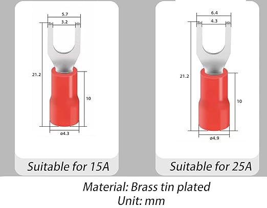 Terminal Block (8 Sets) 8Pcs 12 Positions Dual Row 600V 15A Screw Terminal Strip Blocks with Cover&8Pcs Pre-Insulated Barrier Termina Block Strip&96Pcs Insulated Fork Wire Connector