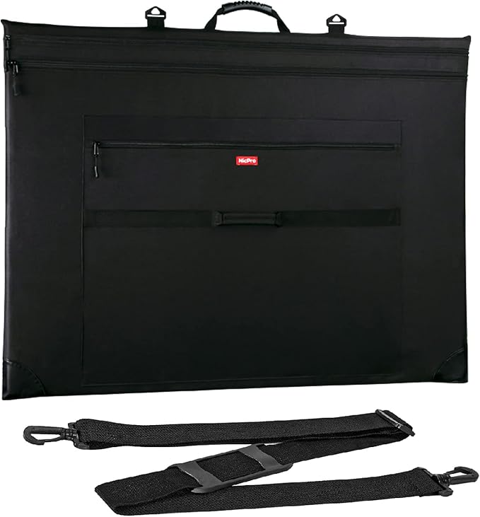 Nicpro Light Weight Art Portfolio Bag, 32 x 42 Extra Large Art Portfolio Case by Nicpro