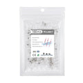 Kuject 100PCS Solder Seal Wire Connectors AWG 26-24, White Solder Seal Heat Shrink Butt Connectors Terminals Waterproof Wire Splice Connector for Marine Boat Wire Joint