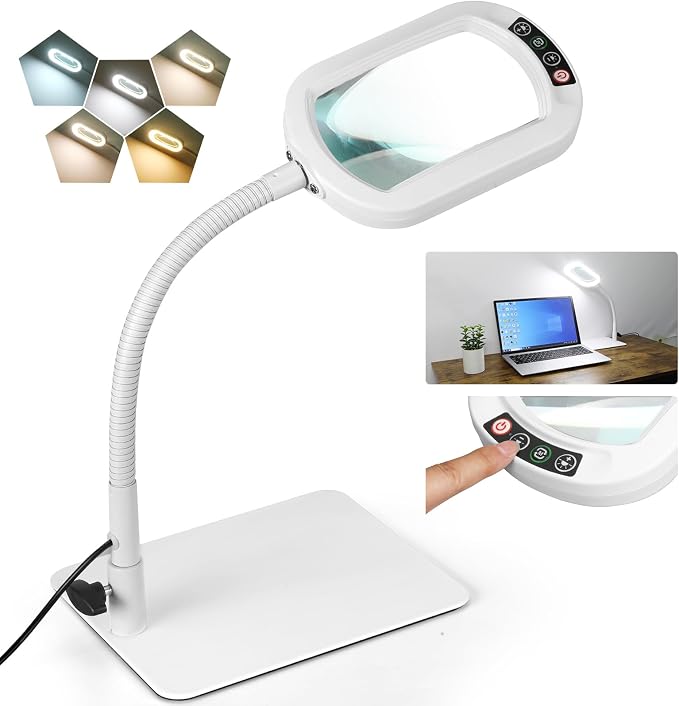 Veemagni 12X Rectangle Magnifying Glass by VEEMAGNI