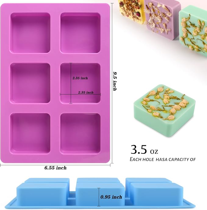 Sakolla 2 Pack Silicone Soap Molds - Image 3