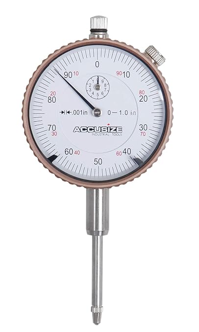 Accusize Industrial Tools 0-1'' by 0.001'' Dial Indicators, P900-S102, 6 Units