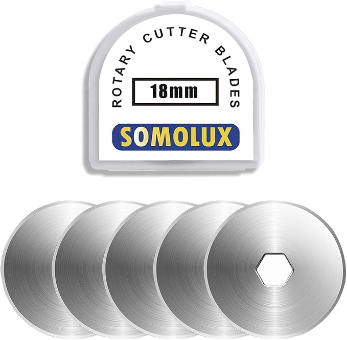 SOMOLUX 18mm Rotary Cutter Refill Blades 5 Pcs by SOMOLUX