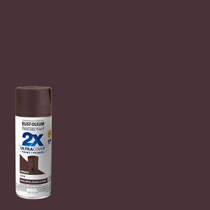 Rust-Oleum Painter's Touch 2X Ultra Cover Spray Paint, Satin Espresso | Indoor - Image 2