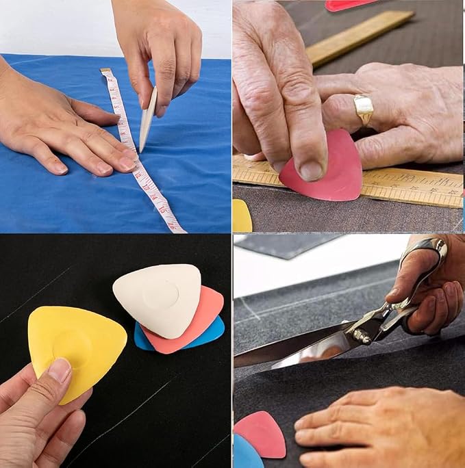 OZXTYO Tailors Chalk 4pcs, Sewing Fabric Chalk and Fabric Markers - Image 6