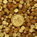 300Pcs Gold Sealing Wax Beads, Vintage Wax Seal Beads by Unknown