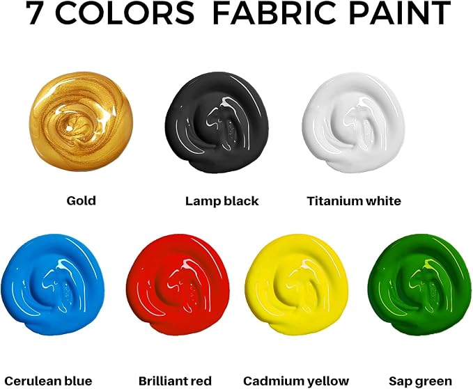Artecho White Fabric Paint, 250 ml / 8.45 oz Permanent Clothing Paint - Image 2