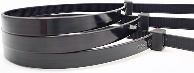 Zip Ties Heavy Duty 12 inch (500 Pack), Heavy Duty Cable Ties with 120 lb Tensile Strength for Outdoor Use, Black Wire Ties, Paloka