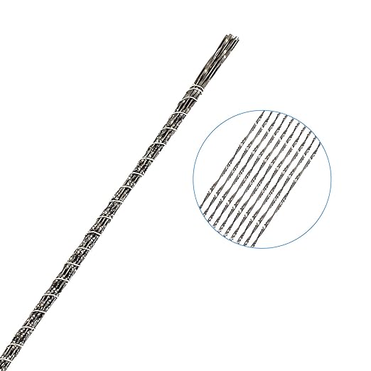 Murtenze 12PCS Spiral Scroll Saw Blades, Plain End Saw Blades Assortment for Wood Metal Cutting Sawing Carve (#1 Fast Metal Cutting)