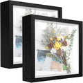 8x8 Black Shadow Box Frame Display Case by TOUYINGER