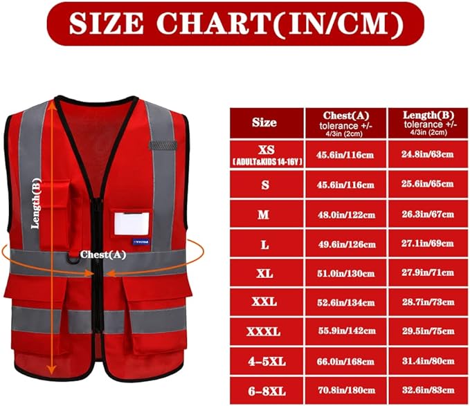 red security vest