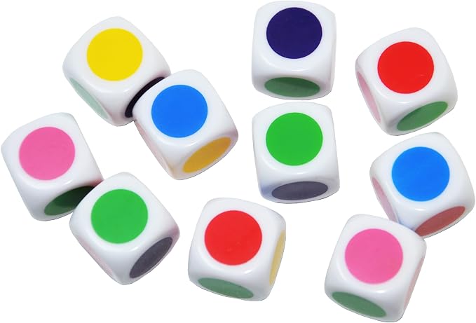 SmartDealsPro Set of 10 16MM Blank on Each Face D6 Six Sided Dice Teaching - Image 4