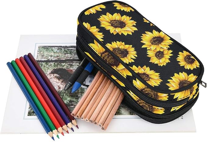 ANANGTEE Sunflowers Pencil Case Pouch - Image 4